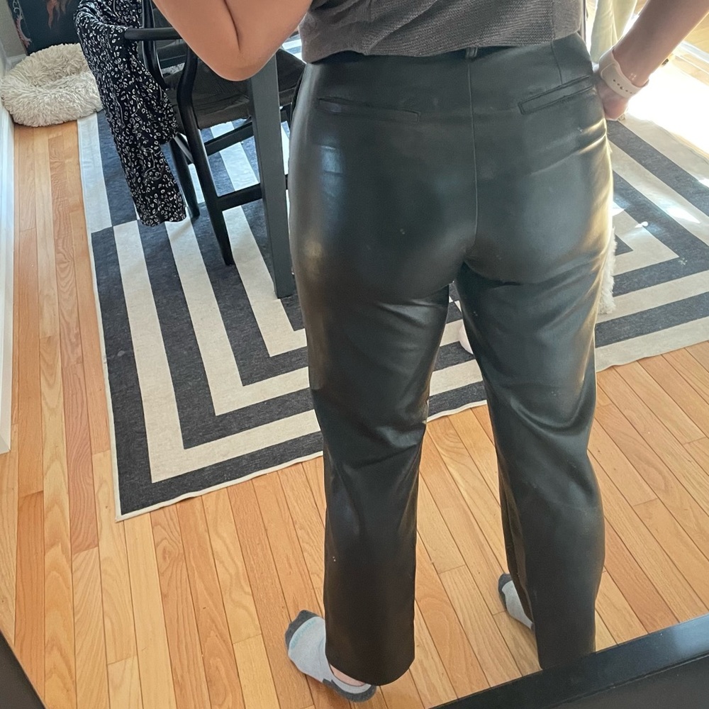 Babaton Black Command Leather Pants - image 4